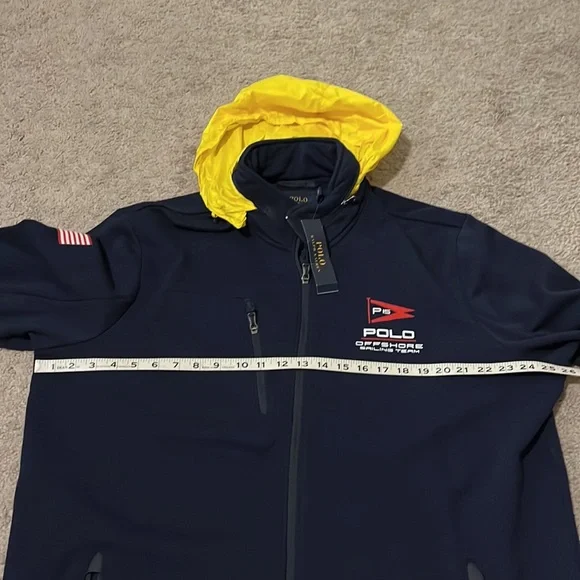 Polo Ralph Lauren P15 Offshore Racing Team hoodie jacket new sailing mens XXL Sweatshirts & Hoodies